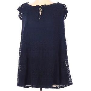 Top Shop navy lace off the shoulder dress‎ size 4